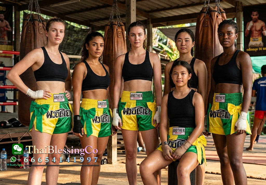 🔥 The Victory Bow: Premium Satin Muay Thai & Kickboxing Shorts – Elegant Bow-Tie Design, Multi-Sport Combat Trunks for MMA, Cage Fighting, and Professional Training (Adults & Kids Yellow-green Muay Thai shorts)