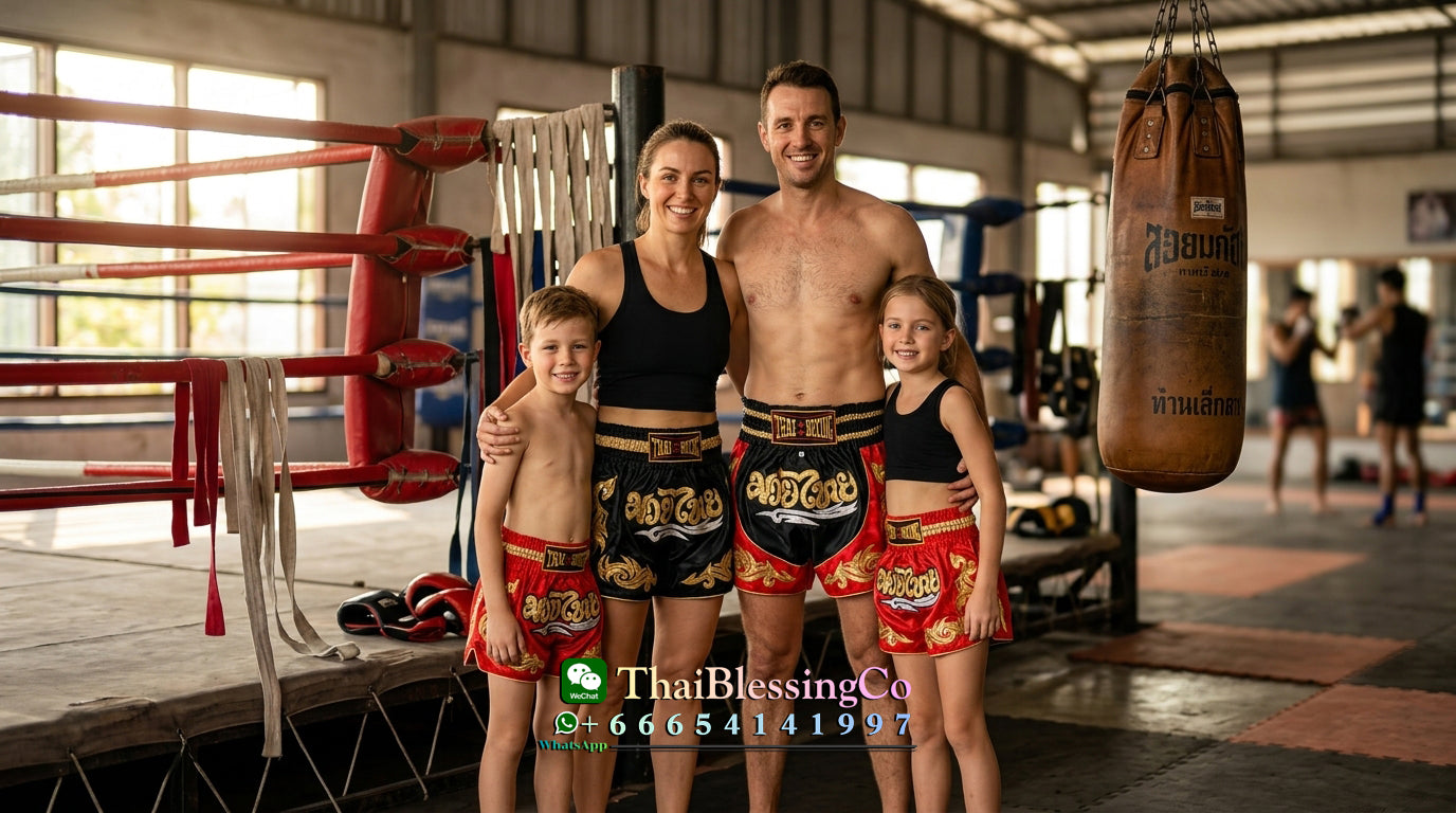 🥊The Warrior’s Glory: Authentic Premium Thai Pattern Muay Thai Shorts – Double-Layered Professional Satin Boxing Trunks, Handcrafted Factory-Direct Export Grade for Adults and Kids (Black and red Muay Thai shorts)