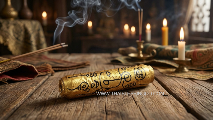 🦅 The Wealth-Gripping Legend: Vintage 2011 "Takrut Ka Kab Sub" by Luang Pu Noy, Wat Bo Luang – The Ultimate Talisman for Financial Mastery