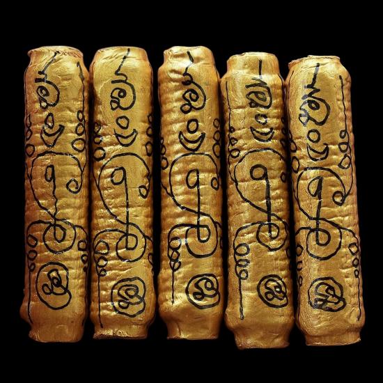 🦅 The Wealth-Gripping Legend: Vintage 2011 "Takrut Ka Kab Sub" by Luang Pu Noy, Wat Bo Luang – The Ultimate Talisman for Financial Mastery