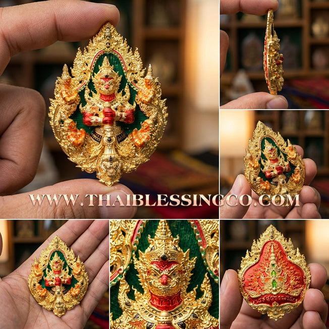 ✨ The "Wessuwanno" Sovereign Gilded Deity: Supreme Cast Buddhist Art — Gold-Plated Bronze with Sacred Longya Enamel — Dual-Consecrated for Infinite Wealth, Absolute Protection, and Royal Command