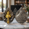 ✨ The "Wessuwanno" Sovereign Protector: Exquisite Cast Buddhist Art Edition — White Bronze Satin Finish with Gilded Gold Deity — Dual-Consecrated for Supreme Wealth, Absolute Protection, and Royal Authority