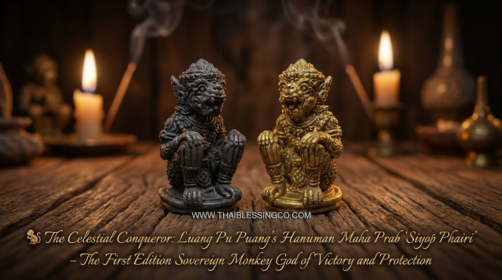 🐒 The Celestial Conqueror: Luang Pu Puang’s Hanuman Maha Prab "Siyop Phairi" – The First Edition Sovereign Monkey God of Victory and Protection