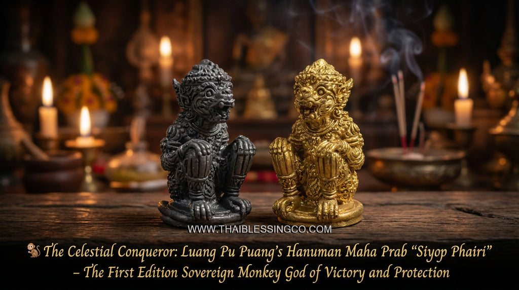 🐒 The Celestial Conqueror: Luang Pu Puang’s Hanuman Maha Prab "Siyop Phairi" – The First Edition Sovereign Monkey God of Victory and Protection