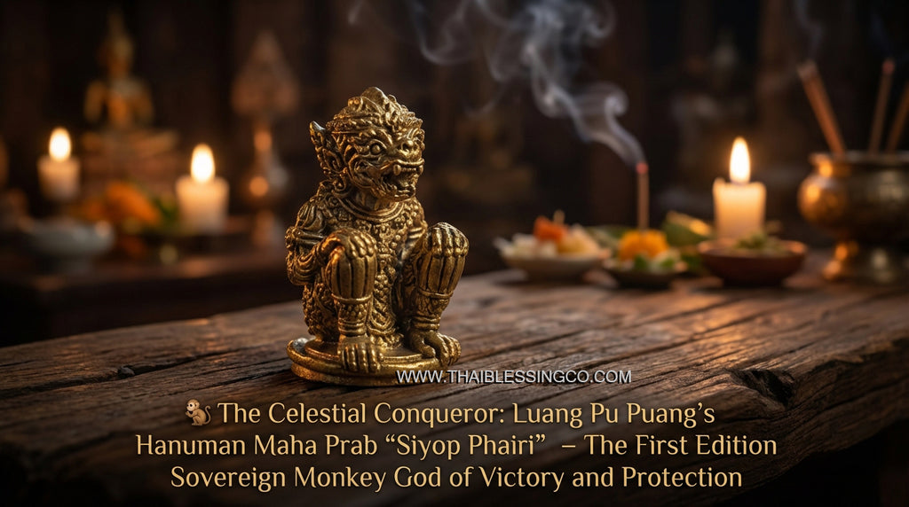 🐒 The Celestial Conqueror: Luang Pu Puang’s Hanuman Maha Prab "Siyop Phairi" – The First Edition Sovereign Monkey God of Victory and Protection