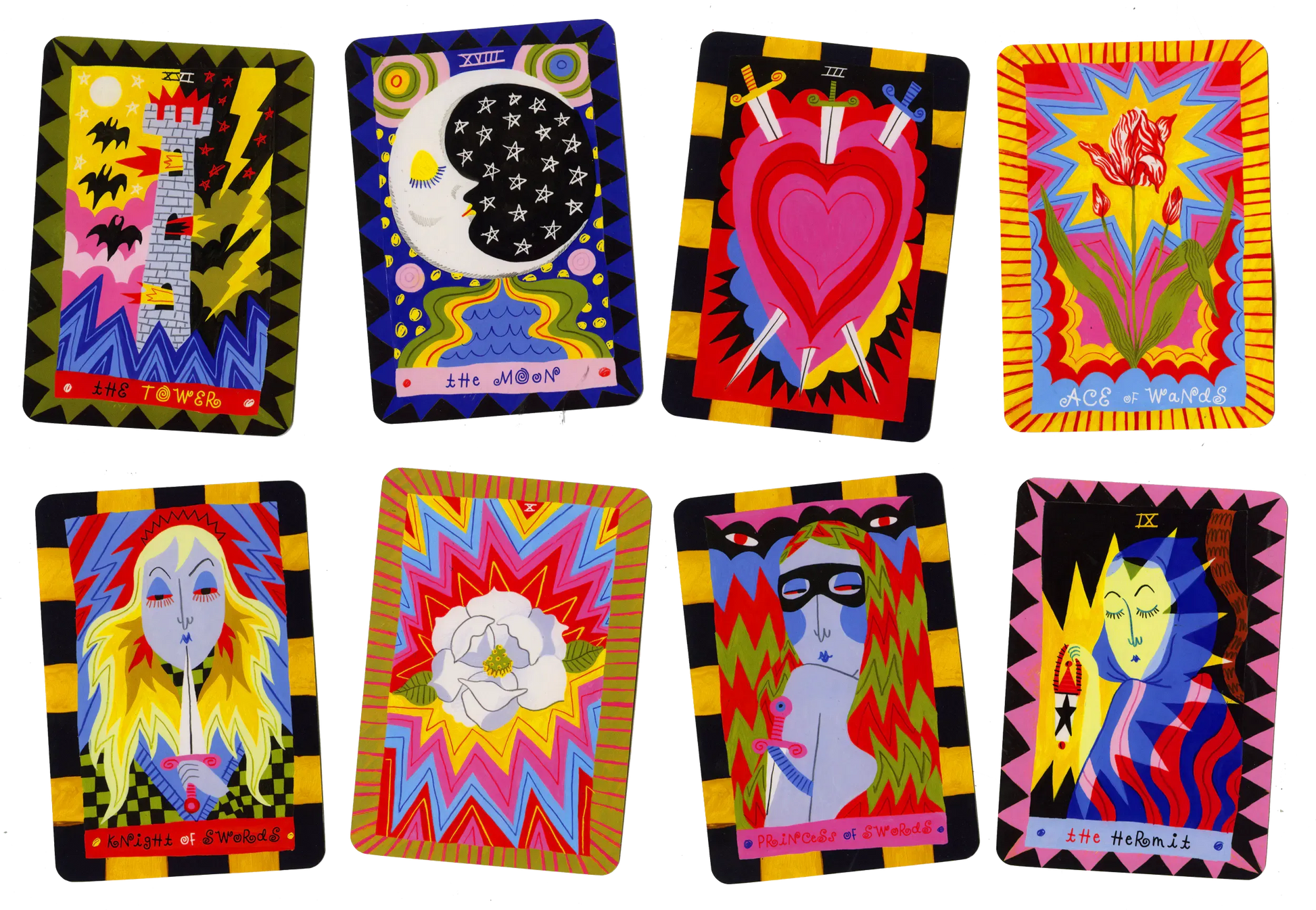 🎨 The Gentle Thrills Tarot Deck – 78 Cards | Beginner-Friendly | Original Hand-Painted Artwork | Traditional & Fresh Tarot Interpretation