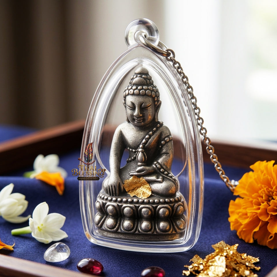 ✨ [The Radiant Master of Wealth & Infinite Fortune] Sacred Phra Kring "Phet Surin" (Diamond of Surin) – "Mang Mee Ngern Thong" (Abundant Wealth) Edition – Master-Blessed by Luang Pu Key, Wat Si Lamyong (2006)