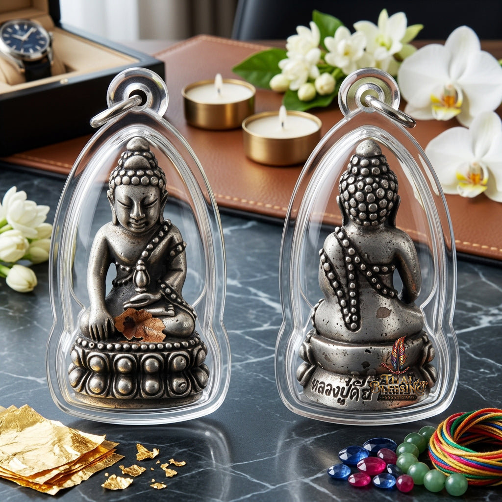 ✨ [The Radiant Master of Wealth & Infinite Fortune] Sacred Phra Kring "Phet Surin" (Diamond of Surin) – "Mang Mee Ngern Thong" (Abundant Wealth) Edition – Master-Blessed by Luang Pu Key, Wat Si Lamyong (2006)