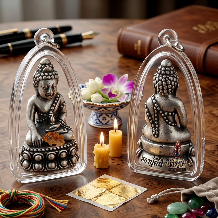✨ [The Radiant Master of Wealth & Infinite Fortune] Sacred Phra Kring "Phet Surin" (Diamond of Surin) – "Mang Mee Ngern Thong" (Abundant Wealth) Edition – Master-Blessed by Luang Pu Key, Wat Si Lamyong (2006)