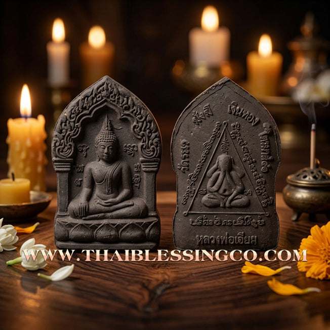 ✨ 🐘 The Sovereign of Primal Attraction: Khun Phaen "Chang Phasom Khlong" (1st Edition) by Luang Phor Khiao, Wat Ra-We (1998) – Sacred "Mid-Air" Bodhi Powders & Gua Pho Elephant Oil ✨ 🐘