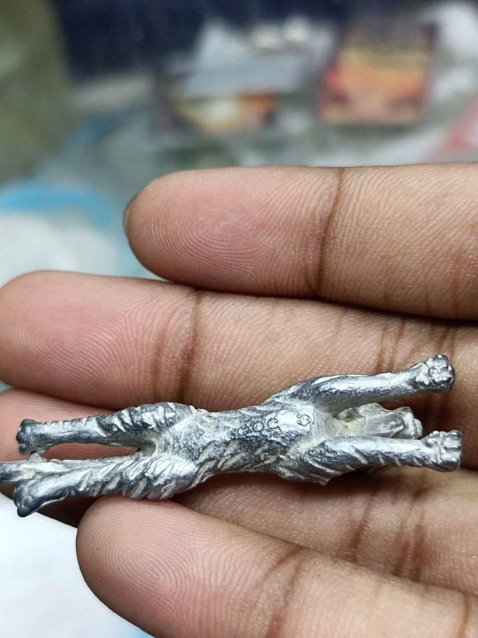 Tiger Puen Tak Amulet - Gun-Bullet Defying Sacred Amulet of Power and Protection by Luang Por Liab, Wat Na Wong
