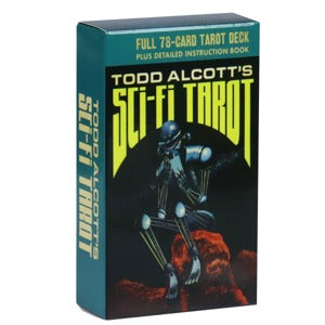 🚀 Todd Alcott's Sci-Fi Tarot Deck – 78 Cards Rider Waite Inspired Futuristic Space-Age Art Compact 10.3 x 6 cm Includes Divination Guidebook