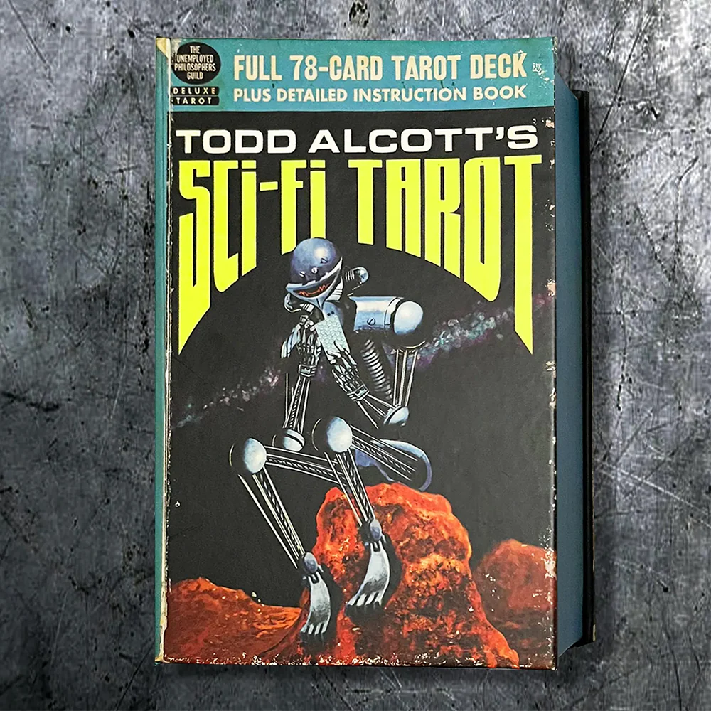 🚀 Todd Alcott's Sci-Fi Tarot Deck – 78 Cards Rider Waite Inspired Futuristic Space-Age Art Compact 10.3 x 6 cm Includes Divination Guidebook