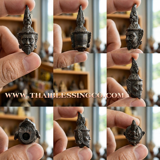 ✨ 🐍 Transcendent Wealth & Infinite Protection: The Sovereign Golden Naga Hermit (Ruesi Bhujong Nakaraj) Ancient Copper Alchemy Thai Amulet for Abundance, Success, and Spiritual Guardian Shield (Wat Khoke 2014 Edition) 🐍 ✨