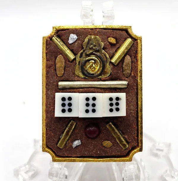 🔖 Celebrate New Beginnings – Dual Fate “Two Lands” Lucky Guard Token by Pa Than Phong, Wat Jang for Protection, Luck & Spiritual Balance
