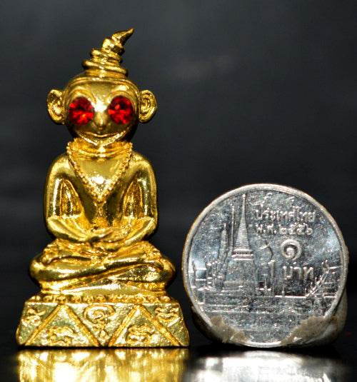 ✨ Ultimate Charm of Passion and Fortune – Phaya Ngang Jaosenha Pisawat Brass Alloy Amulet from Ruesi Somdej (Kruba Dech)