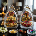 ✨ [Ultimate Seduction & Wealth] Sacred Hun Payon "Satur 5" (Saturday 5th) Gold-Plated Enamel Talisman – Master-Blessed by Luang Pu Nen Kaew, Wat Udom Phraisonthi (2024 Rare Edition)