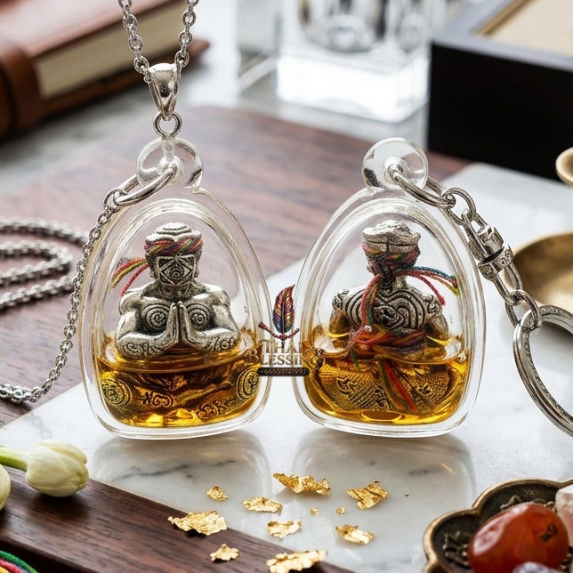 ✨ [Ultimate Seduction & Wealth] Sacred Hun Payon "Satur 5" (Saturday 5th) Occult-Infused Talisman – Master-Blessed by Luang Pu Nen Kaew, Wat Udom Phraisonthi (2024 Rare Edition)