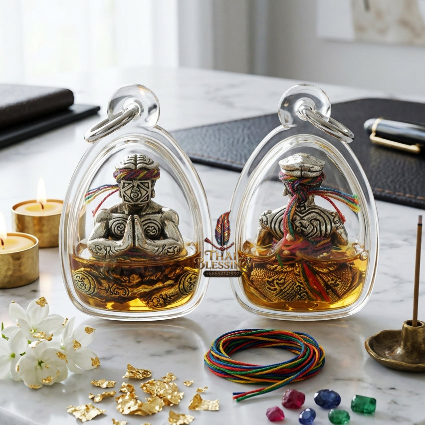 ✨ [Ultimate Seduction & Wealth] Sacred Hun Payon "Satur 5" (Saturday 5th) Occult-Infused Talisman – Master-Blessed by Luang Pu Nen Kaew, Wat Udom Phraisonthi (2024 Rare Edition)