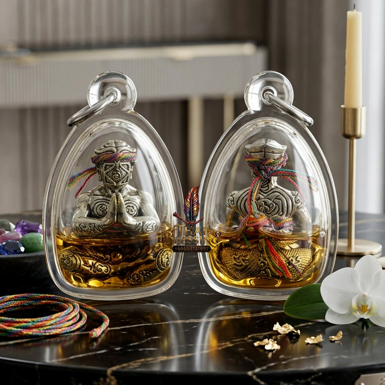 ✨ [Ultimate Seduction & Wealth] Sacred Hun Payon "Satur 5" (Saturday 5th) Occult-Infused Talisman – Master-Blessed by Luang Pu Nen Kaew, Wat Udom Phraisonthi (2024 Rare Edition)