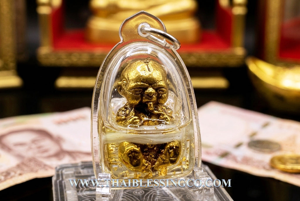 ✨ Ultra-Wealth Attraction Kumantong "Mahaprosperity" Suckling Wealth Edition: 2026 Sacred Oil Infused Spirit Child for Infinite Abundance and Business Success by Kruba Baeng, Wat Ban Tanot (Limited Collector’s Edition)