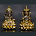 ✨ Blessings of Divine Wealth – Phra Pikanesorn Dual-Tone 2K Gold Amulet by Luang Pu Maen for Prosperity, Luck & Spiritual Power