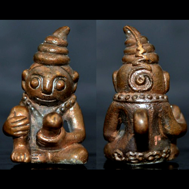 🔥 Ultimate Charm & Power – Paya Ngang Bronze-Alloy Amulet Infused with 108 Sacred Herb Powders by Ta Poon 🌿🔥