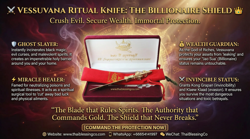 ⚔️ VESSUVANA RITUAL KNIFE: THE BILLIONAIRE SHIELD 👑 Legendary Protection, Imperial Wealth: Command Your Destiny with the Bicentennial Sentinel of Wat Arun