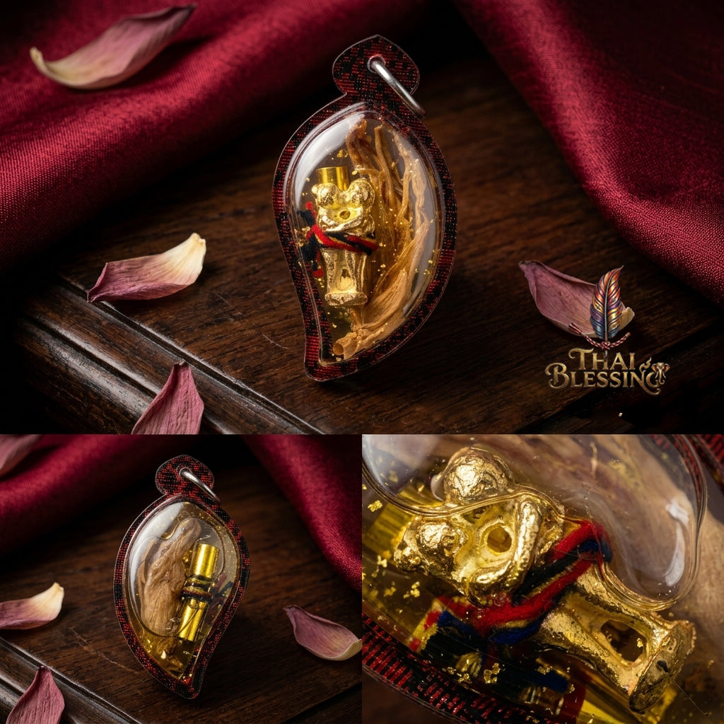 🌸 Wan Dok Thong Rareung Rak: The Sovereign of Golden Attraction – Kruba Baeng – Wat Ban Tanot (2567) – The Ultimate Alchemical Engine for Hypnotic Charm & Financial Flow!