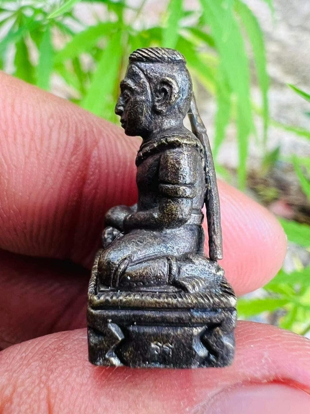 ⚔️ “Warrior Heart Khun Paen” – First Edition Metal Statue by Ajarn Nen Doi (Trang, Thailand) for Charisma, Confidence & Spiritual Protection