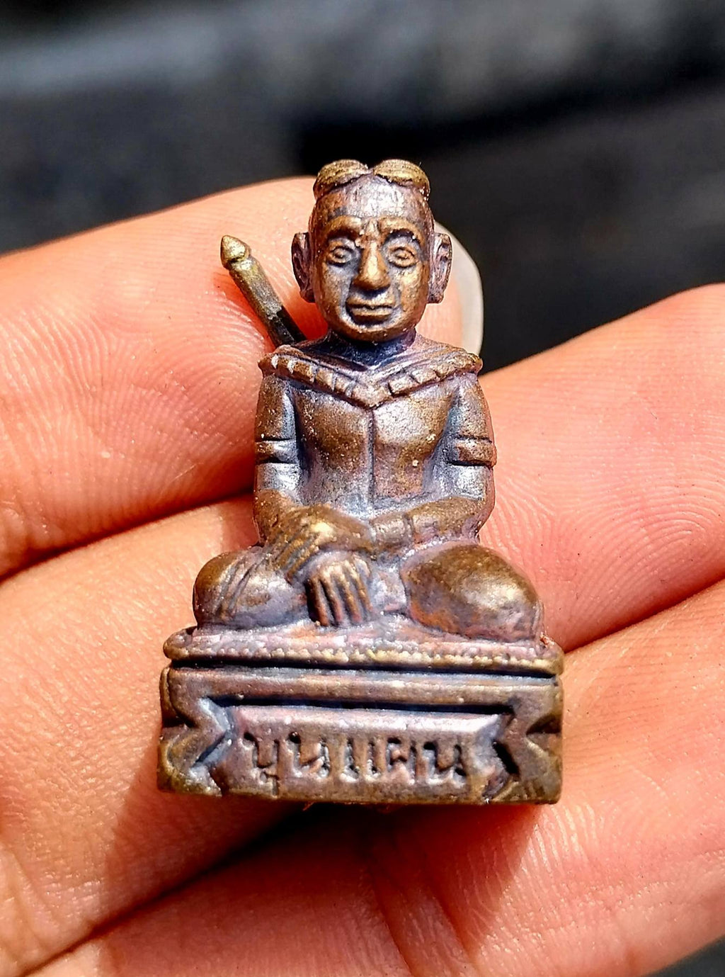 ⚔️ “Warrior Heart Khun Paen” – First Edition Metal Statue by Ajarn Nen Doi (Trang, Thailand) for Charisma, Confidence & Spiritual Protection