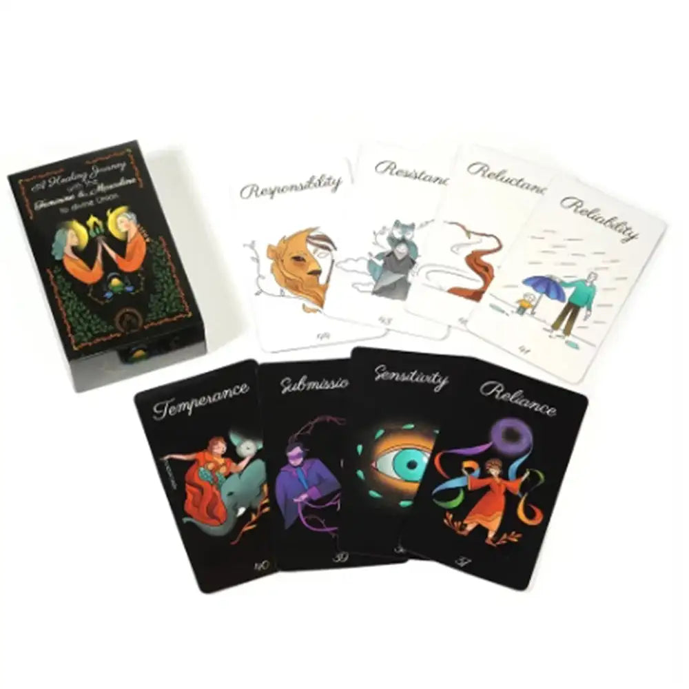 🌈 A Healing Journey with the Feminine and Masculine to Divine Union Tarot Deck Oracle – 88 Cards for Spiritual Balance and Insight