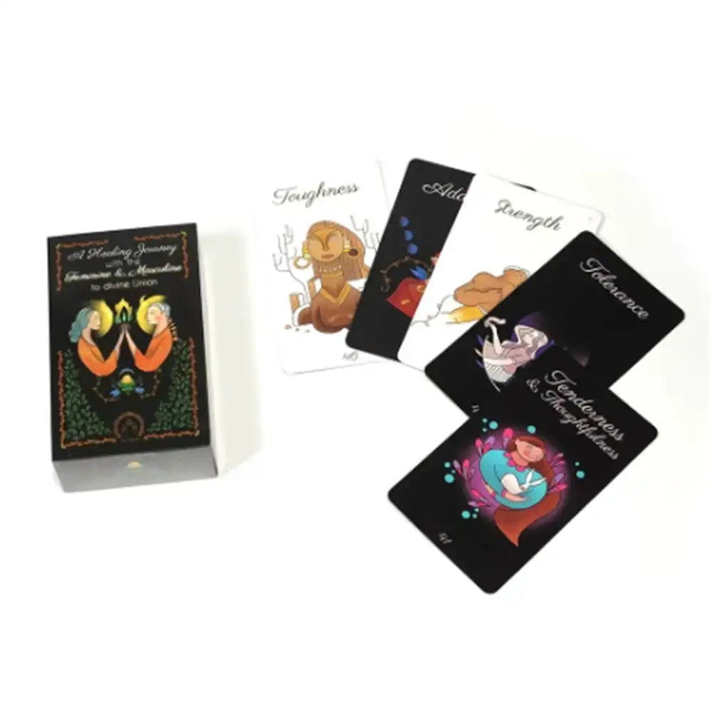 🌈 A Healing Journey with the Feminine and Masculine to Divine Union Tarot Deck Oracle – 88 Cards for Spiritual Balance and Insight