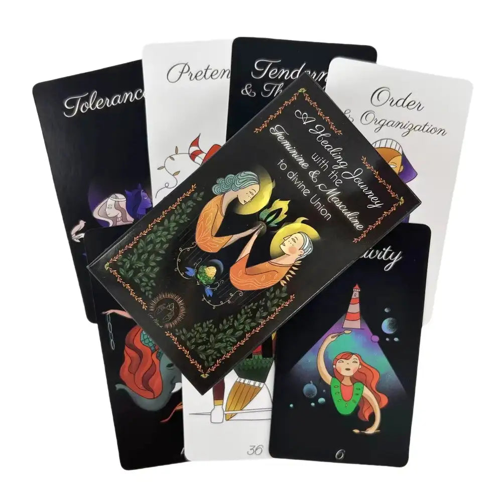 🌈 A Healing Journey with the Feminine and Masculine to Divine Union Tarot Deck Oracle – 88 Cards for Spiritual Balance and Insight