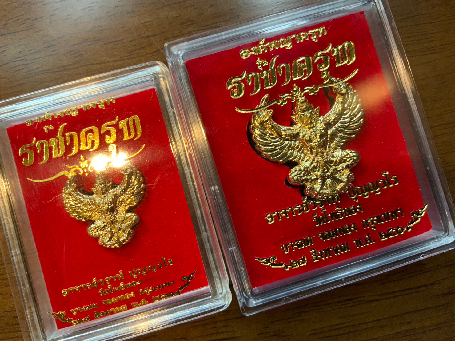 🦅 Phaya Krut "Racha Krut" (King of Garudas) Edition: Gold-Plated (Kalai Thong) – Luang Phor Wara, Wat Pho Thong – Ultimate Power & Royal Wealth