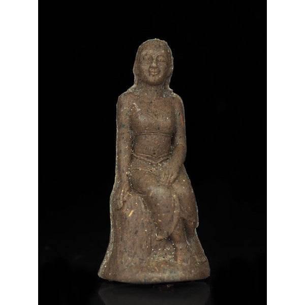 Mae Ta-Khian Golden Statue – Bunsithong Wealth & Blessing Charm | Handmade at Wat Kok Samran, Phetchabun 2023 Edition Teak wood powder