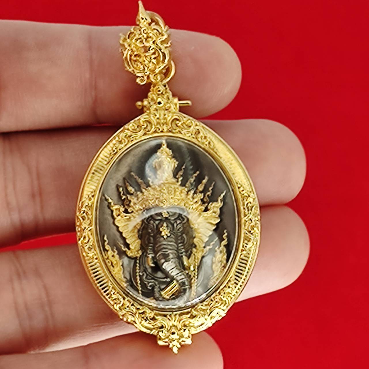 Ganesh Blessing Statue - Prakhaniyalikhit Figurine for Prosperity, Wisdom, and Auspicious Success