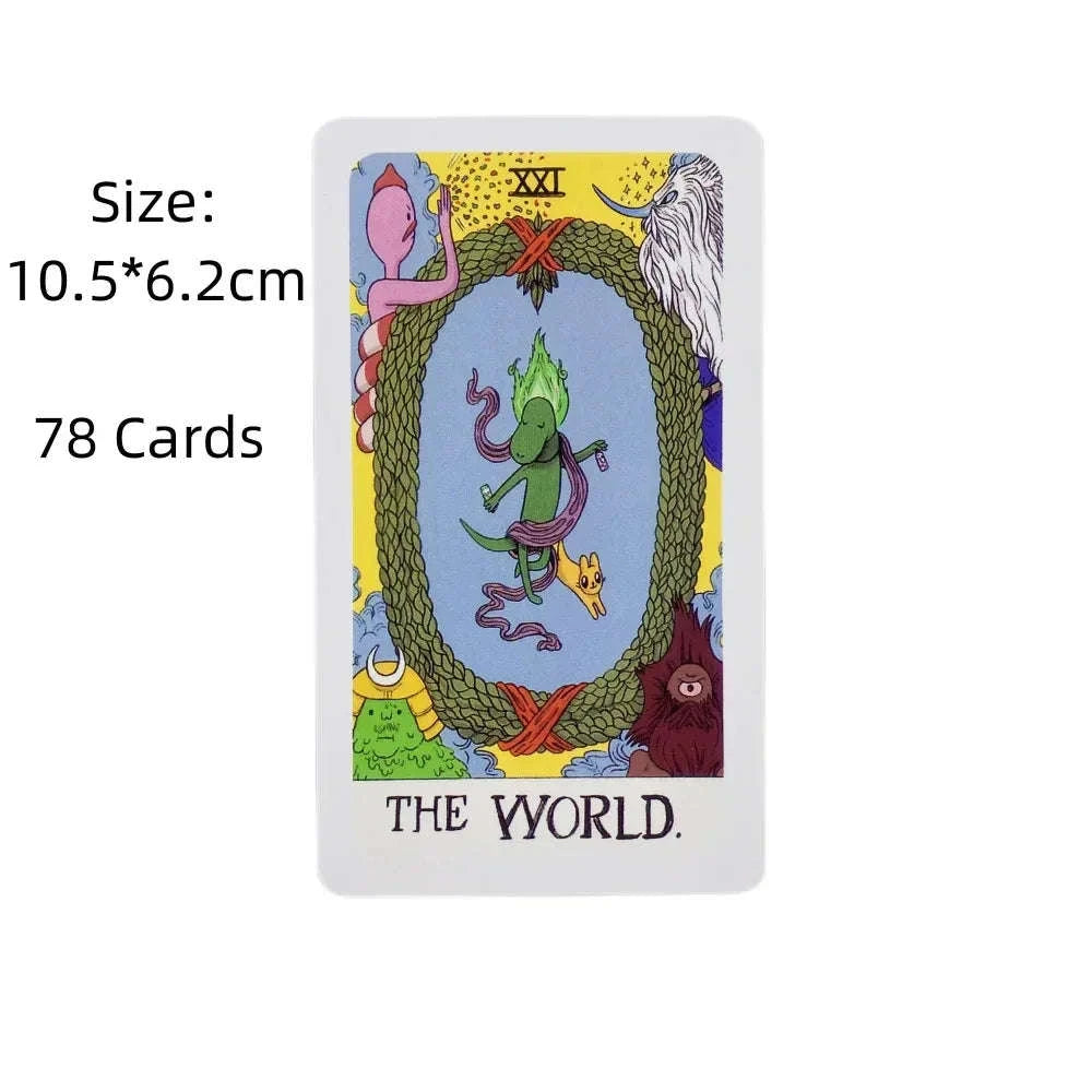 Adventure Time Tarot Cards Deck - 78-Card English Edition for Divination, Fortune Telling, and Fun