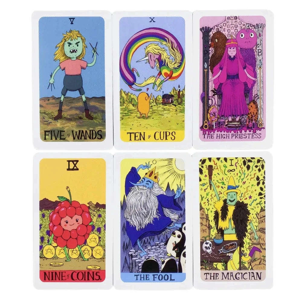Adventure Time Tarot Cards Deck - 78-Card English Edition for Divination, Fortune Telling, and Fun