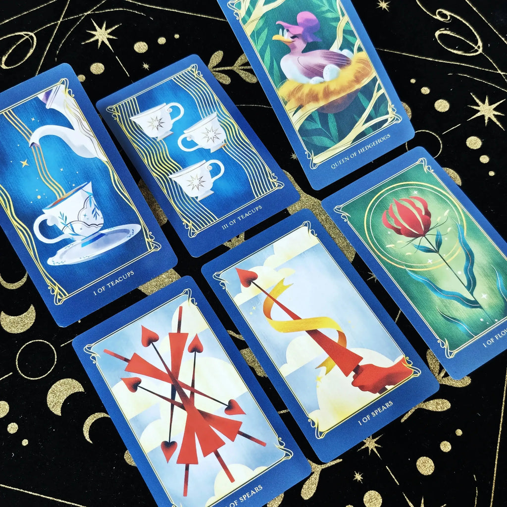🐇 Alice In Wonderland Tarot Deck – 78 Cards English Tarot for Divination, Board Games, and Family Entertainment, 12x7cm
