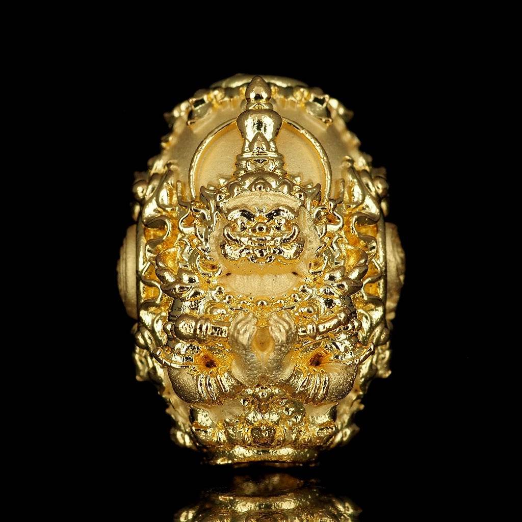 Thao Wessuwan Amulet for Wealth Protection and Good Fortune Charm บรอนซ์ทองจิลรี่ทูโทน