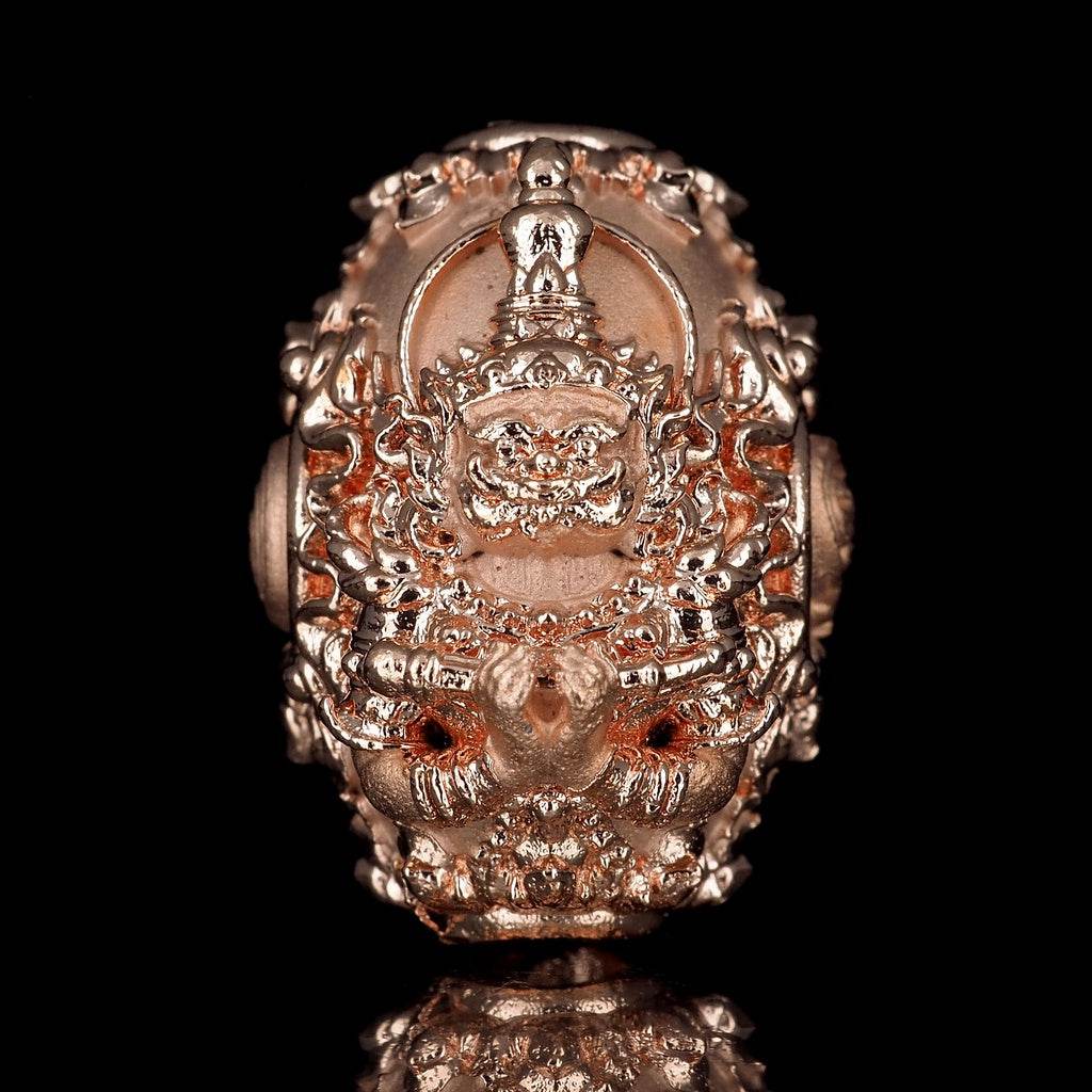 Thao Wessuwan Amulet for Wealth Protection and Good Fortune Charm บรอนซ์พิ้งค์โกลดิ์
