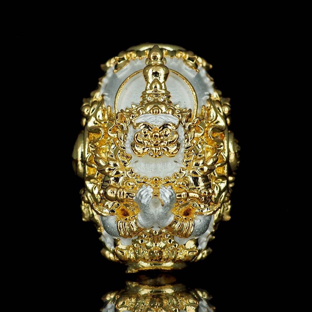 Thao Wessuwan Amulet for Wealth Protection and Good Fortune Charm บรอนซ์ 2 กษัตริย์