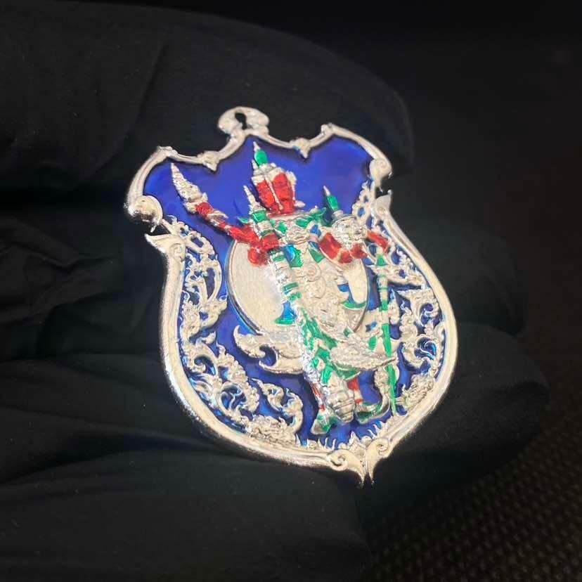 Thao Wessuwanno Amulet - Unique Silver Enamel Design by Sodaprom