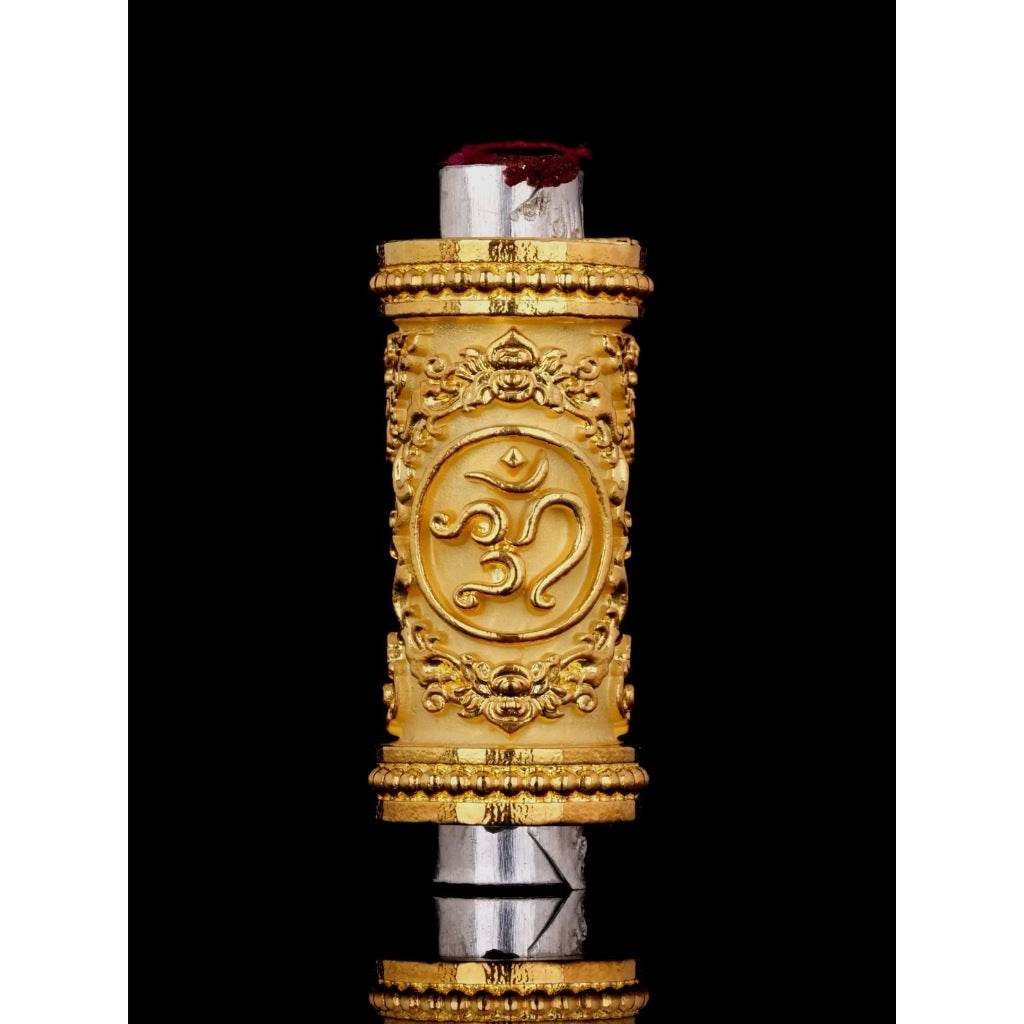 Om Sri Ganesha Takrut Amulet for Success and Prosperity Blessed by Kru Ba Kamphan Intawanno