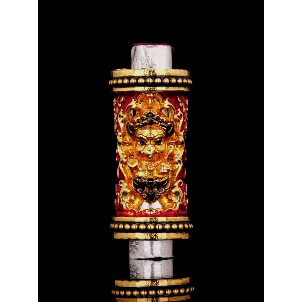 Om Sri Ganesha Takrut Amulet for Success and Prosperity Blessed by Kru Ba Kamphan Intawanno