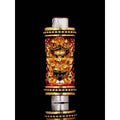 Om Sri Ganesha Takrut Amulet for Success and Prosperity Blessed by Kru Ba Kamphan Intawanno กะไหล่ทองลงยาแดง