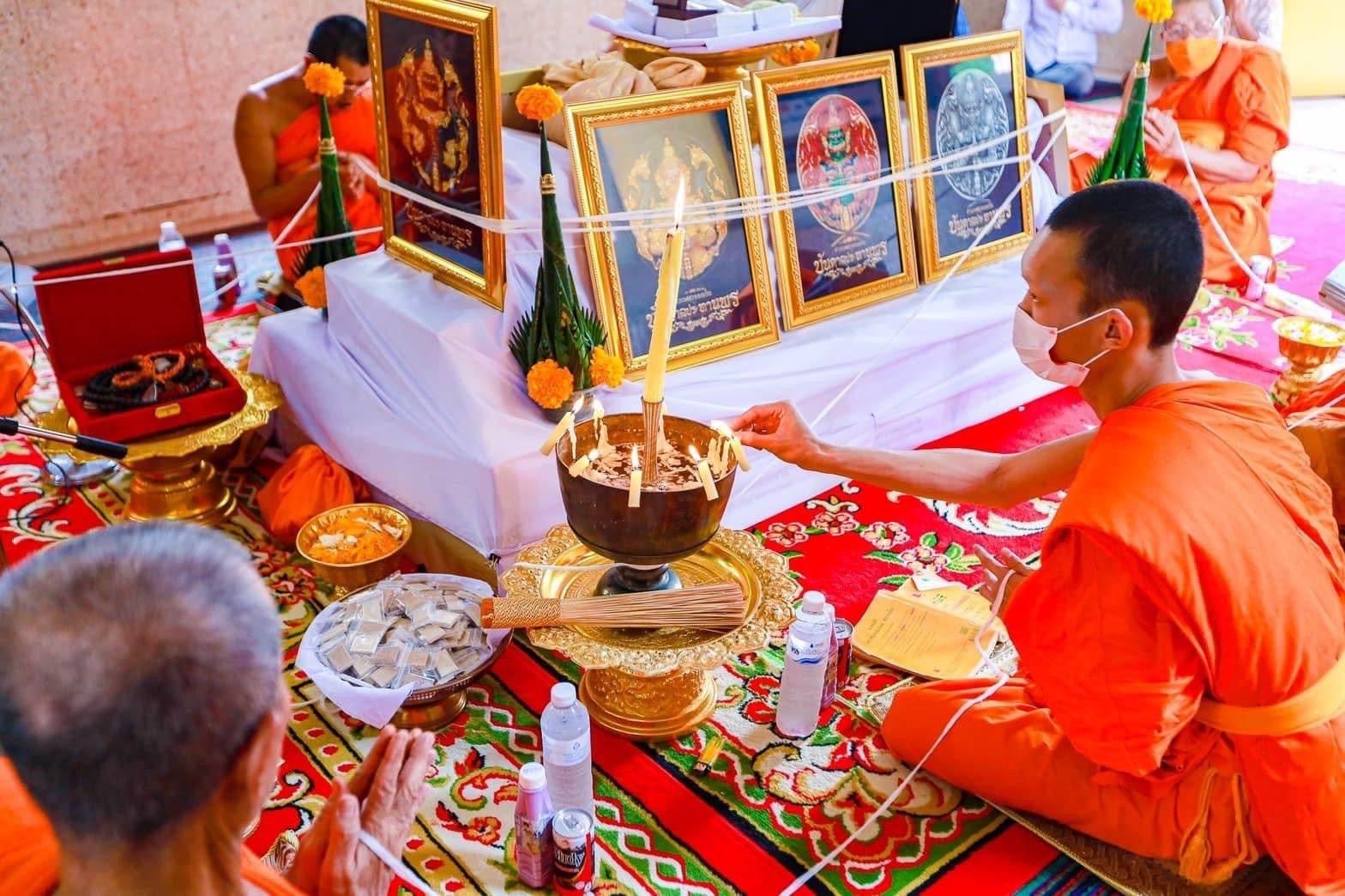 Discover Divine Blessings with Thao Wessuwanno Amulet Bronze Coin Set Crafted in Sacred Metals at Wat Huay Thua Nai