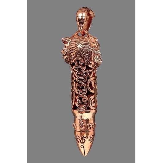 Thai Blessing Tiger King Amulet - Copper Amulet for Protection and Prosperity