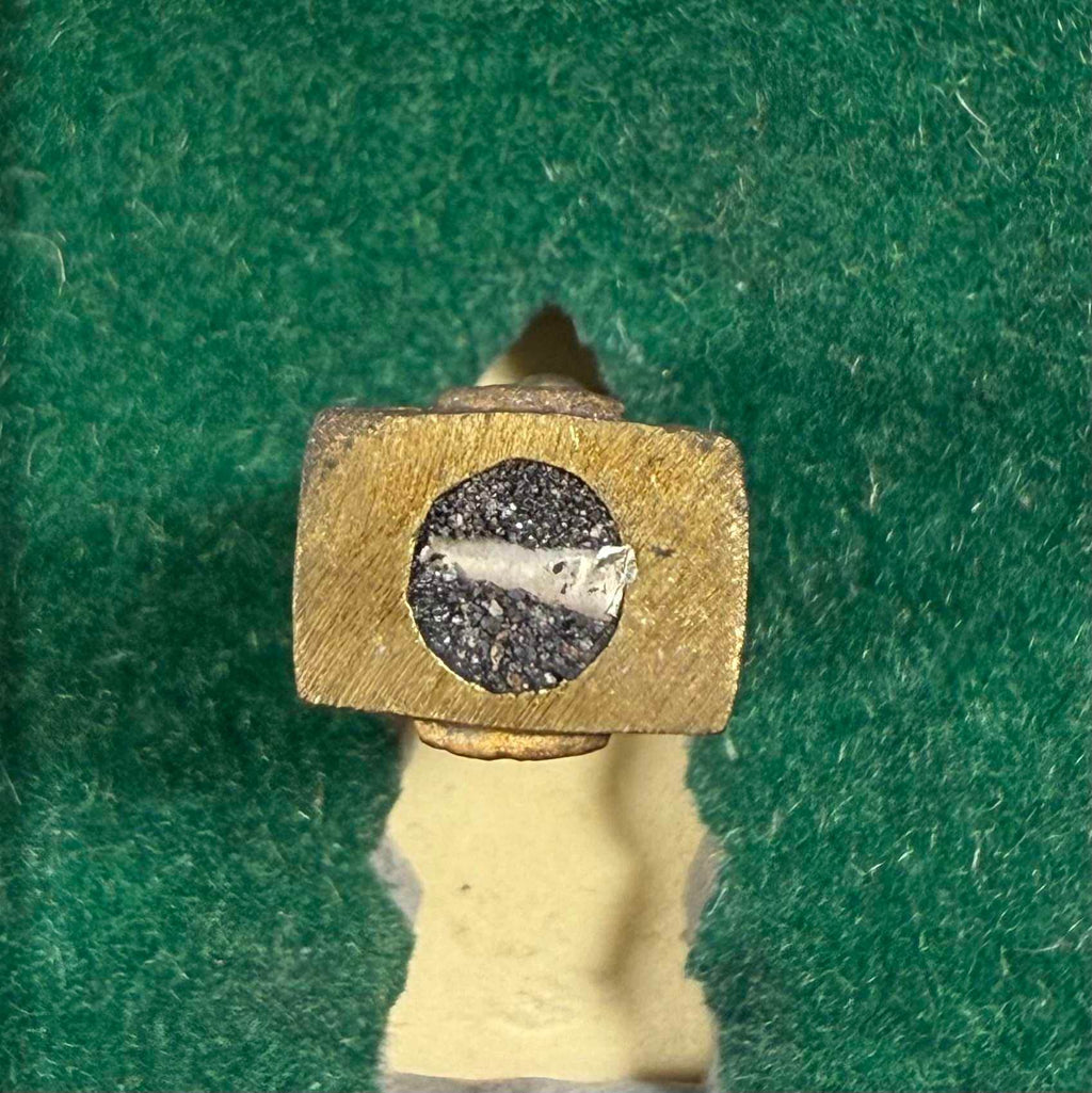 Two-Faced Phaya Wes Suwan Amulet with Silver Takrud from Wat Nai Tao